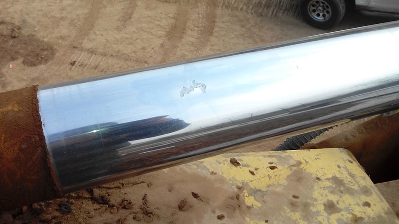 挖机油缸芯现场电刷镀修复